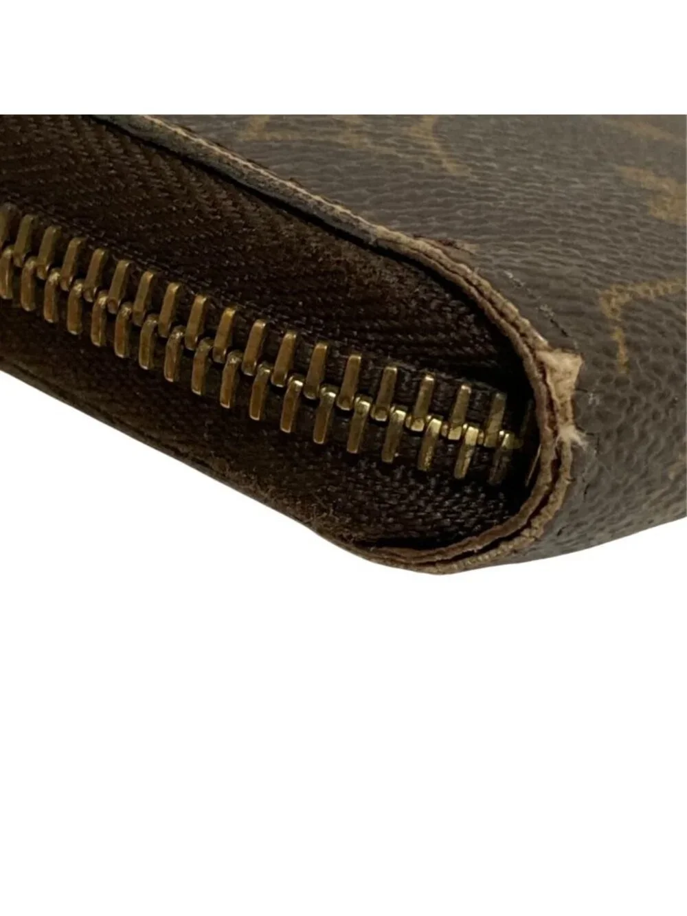 Louis Vuitton Monogram Zippy Wallet Zip Around Brown